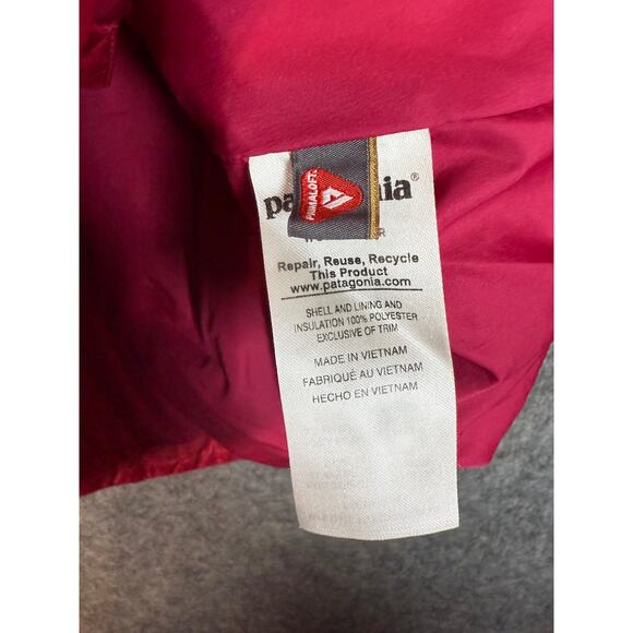 Patagonia Big Kids Girl Nano Puff Craft Pink Primaloft Diamond Quilt Jacket XXL - Picture 8 of 10